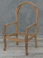 Fauteuil Voltaire enfant fabriqué sur mesure en bois massif - MEUBLES DOBOIS