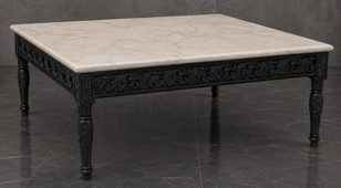 Table de salon style baroque fabriquée sur mesure - LES MEUBLES DOBOIS