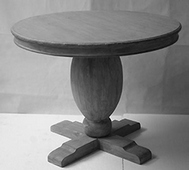 Table de restaurant bistrot style baroque rectangulaire - Meubles DOBOIS