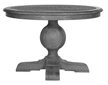 Table bistrot en bois massif style baroque pour restaurant - Meubles DOBOIS