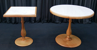 Table de restaurant style baroque avec pitement sculpt - Meubles DOBOIS