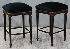 Tabouret de bar Louis XVI de luxe LES MEUBLES DOBOIS